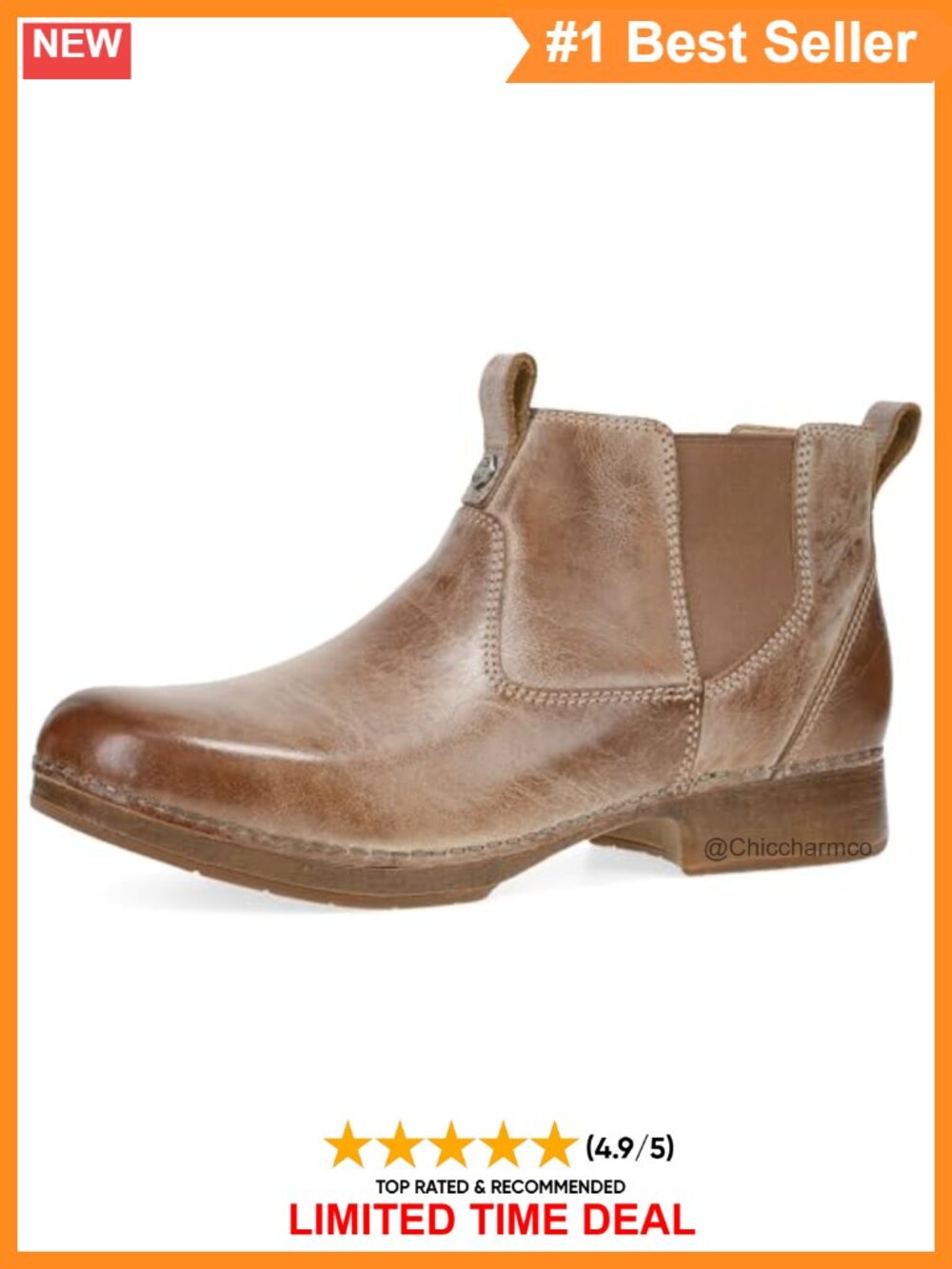 Waxy Brush Off Leather Chelsea Ankle Boot Slip-On Casual Platform